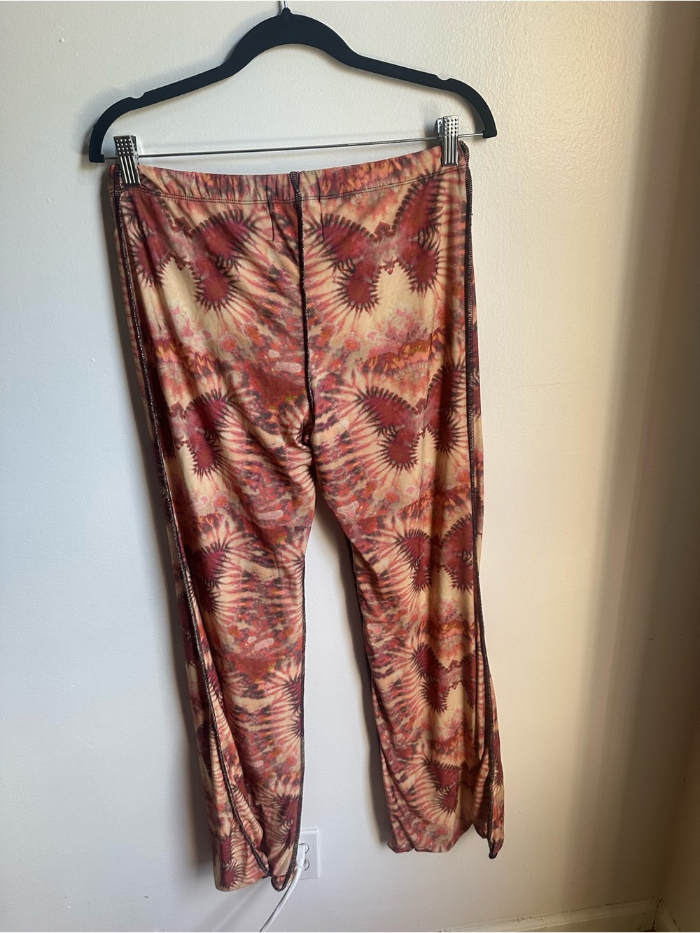 omighty butterfly Tie-Dye Lounge pants - Rust & Cream